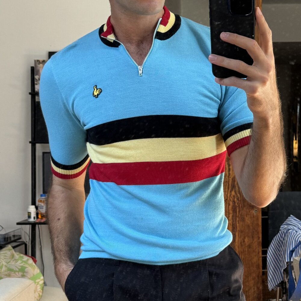 De Marchi Vintage Italian Quarter Zip Shirt